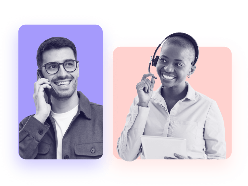 Sales man in a meeting