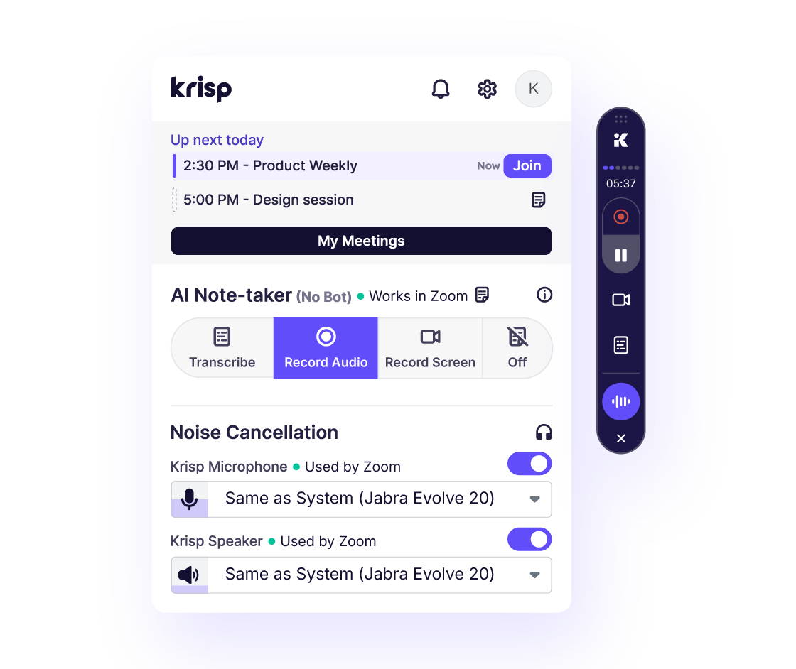 AI Noise Cancellation