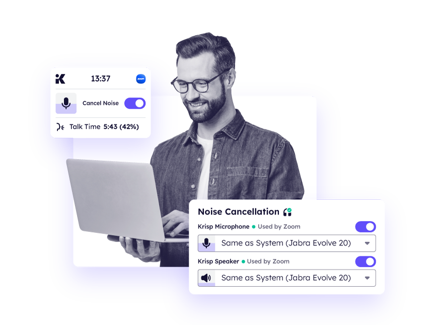 Sales man in a meeting