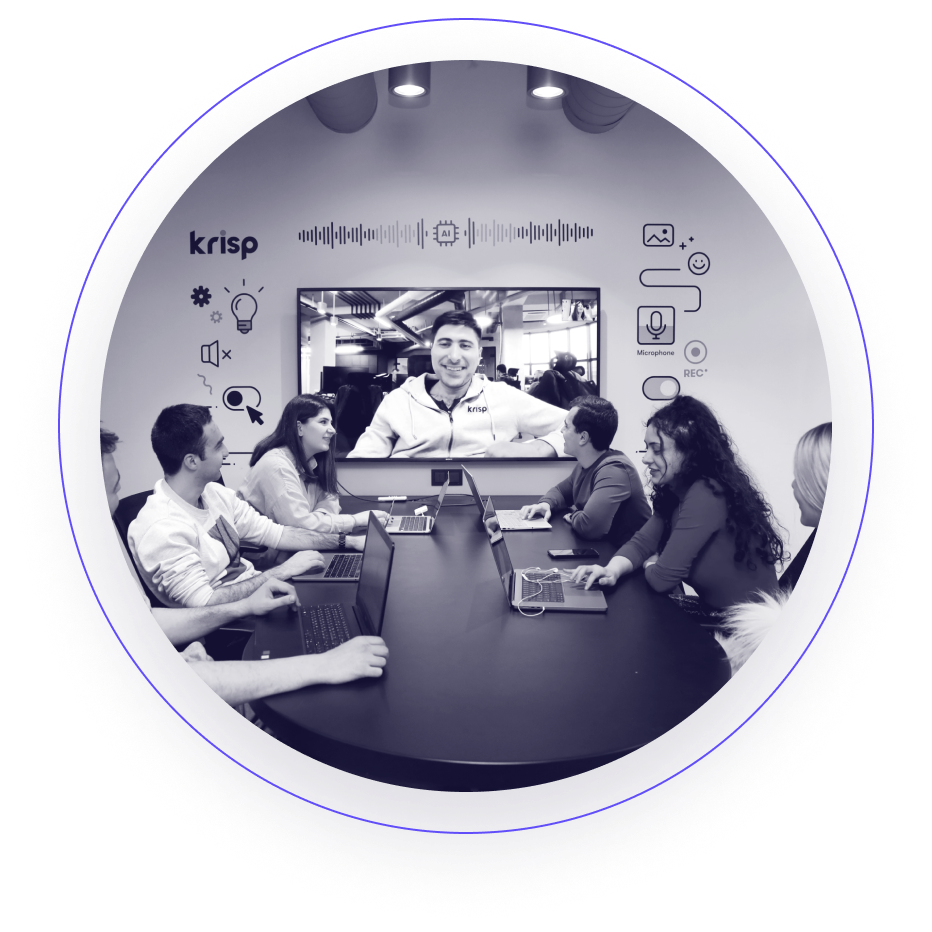 Krispions in meeting room