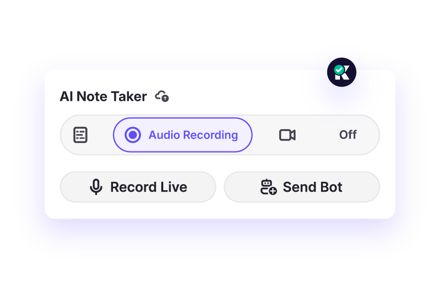 Choose how you want to capture your conversation